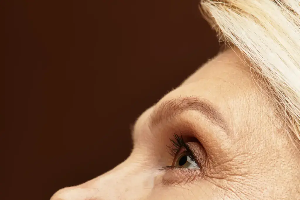 A mature woman, a good Sculptra candidate, with natural radiant skin in Augusta, GA